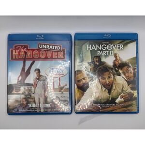 The Hangover Unrated & The Hangover Part‎ II Blu-ray Lot Bundle New Sealed